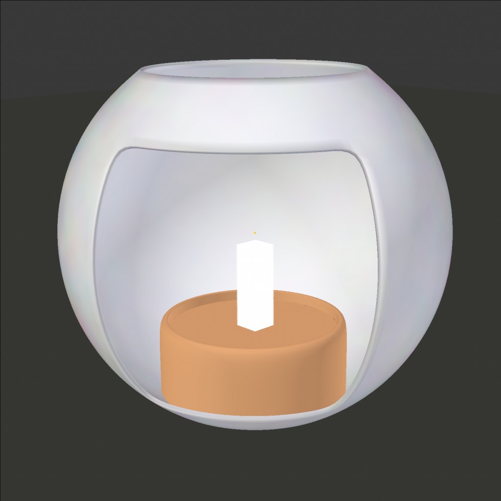 Lit Tealight candle preview image 2